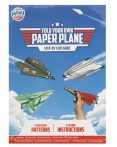   Papír repülő hajtogató origami papír készlet 24 oldal 25x18 cm