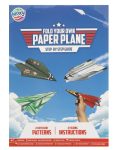   Papír repülő hajtogató origami papír készlet 24 oldal 25x18 cm