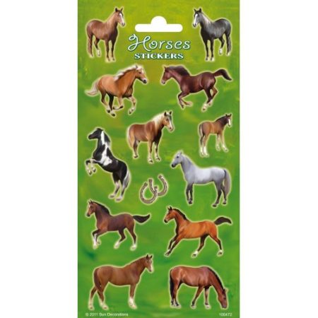 Horses Stickers Lovas matrica 102x200mm Funny Products