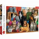 Macska találkozó 1000 db-os puzzle Trefl