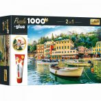   Megabox 1000 db-os puzzle ragasztóval - Portofino kikötő - Trefl