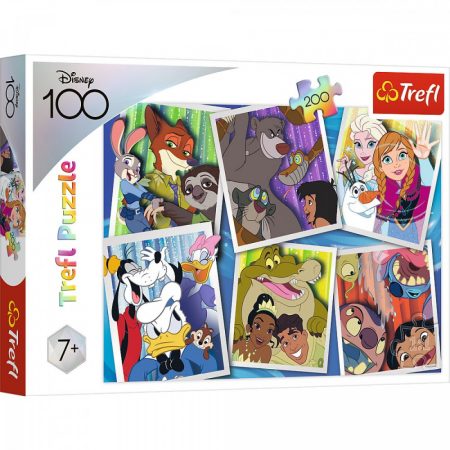 Disney meseszereplők puzzle 200 db-os - Trefl