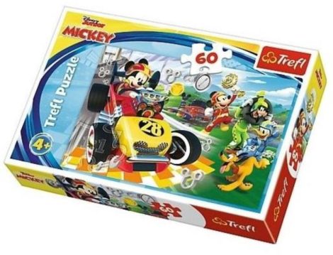 Mickey egér Verseny a barátokkal  60 db-os puzzle Trefl