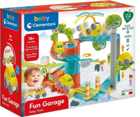 Fun garage - autós golyópálya játékszett Clementoni