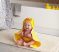 berenguer-Ültethető fiú karakterbaba sárga kacsás fürdőlepedőben 43 cm