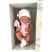 Berenguer újszülött élethű játékbaba pöttyös rózsaszín ruhában takaróval 43cm