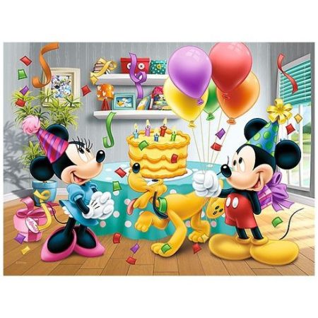 Minnie-Mickey Szülinapi torta 30 db-os puzzle Trefl