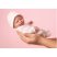 Játékbaba nagykereskedés- Élethű Berenguer Játékbabák- Újszülött lány rózsaszín csíkos ruhában sapká