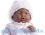 Berenguer élethű játékbaba - néger, rózsaszín ruhában, lány 24 cm