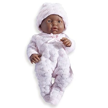 Élethű Berenguer Játékbabák - Újszülött fekete bőrű baba 24 cm