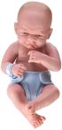   Berenguer élethű karakter játékbaba fiú kék pelenkával 36cm