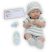 Berenguer Nino élethű játékbaba újszülött fiú, csíkos ruhában, kiegészítőkkel, 38 cm