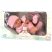 Játékbaba nagykereskedés - Berenguer újszülött lány karakterbaba pöttyös pink ruhában 