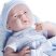Játékbaba nagykereskedés-Élethű Berenguer újszülött fiú luxus baba kék ruhában kiegészítőkkel
