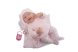 Berenguer élethű játékbaba rózsaszín pizsamában 39cm