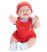 Játékbaba nagykereskedés -  Berenguer Nico karakterbaba piros kord kertésznadrágban 46 cm