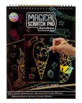   Magical Scratch Pad - Karcművészet A4 20 oldalas szivárványos