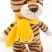 Tim a tigris - Plüss állat 18 cm - Orange Toys - sárga sálban