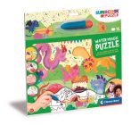   Baby Dragons - 15 db-os Puzzle és vízzel rajzoló játék 2in1 - Clementoni