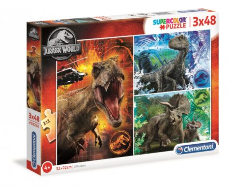 Puzzle 3X48 JURASSIC WORLD - Clementoni