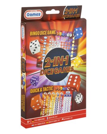 2-in-1 Dice Games - Kockajáték készlet - Bingo és Tatika meg gyorsaság