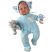 Berenguer játékbaba puhatestű 38cm elefántos kék csukódó szemmel JC Toys