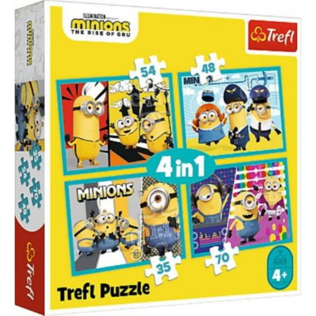 Universal Minions the rise of Gru - 4in1 Puzzle - Trefl