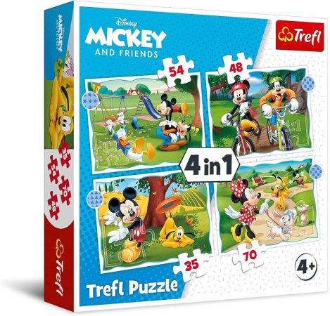 Mickey egér 4 az 1-ben puzzle - Trefl