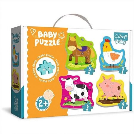 Háziállatos baby puzzle Trefl