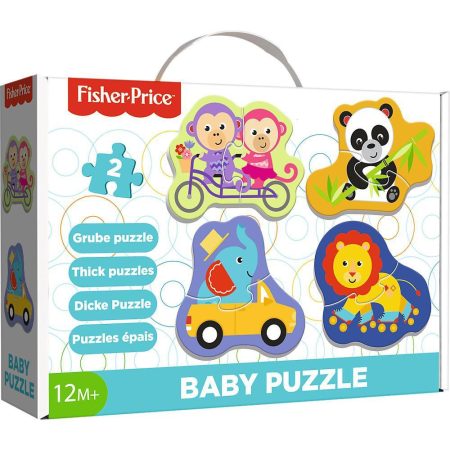Fisher Price állatok Baby puzzle táskában Trefl