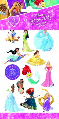 Disney Hercegnők - Gyerek matrica tetoválás - Funny Products