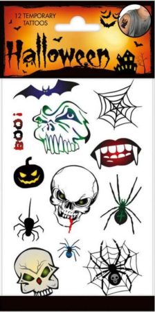Halloween Tattoos - Koponyás tetkó - Funny Product