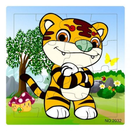 Fa Puzzle 16 db-os (tigris)