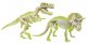 Clementoni Archeofun - Világító T-Rex és Triceratops Clementoni