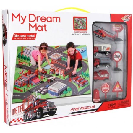 My Dream Mat Tűzoltóautós Játszószőnyeg tűzoltó autókkal