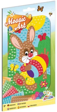 Húsvéti mozaik ragasztó kreatív játék nyuszival