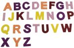 Kreatív matrica EVA betűk
