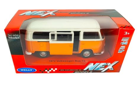 Volkswagen T2 Busz narancssárga - Játékautó - Welly Nex