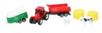 Traktor kiegészítőkkel 7 részes - Piros traktor