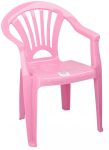 Műanyag szék gyerekeknek - rózsaszín