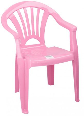 Műanyag szék gyerekeknek - rózsaszín