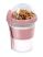 Joghurtos pohár & tető & kanál 500ml 10,5x16,5cm rózsaszín ALPINA