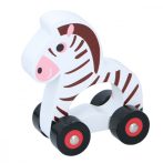 Tologatós játék zebra - Fa baba játék