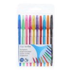 Golyóstoll készlet - 10 db-os szivárvány színű tollak