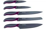   Kés szett 5db 32-32-31,5-22,5-19cm  Alpina szürke-rózsaszín