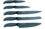 Kés szett 5db 32-32-31,5-22,5-19cm  Alpina kék-szürke