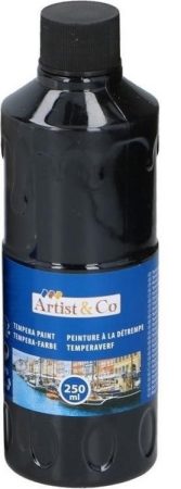 Tempera 250ml - fekete