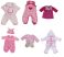 Játékbaba ruha 40-45cm - Rózsaszín pöttyös