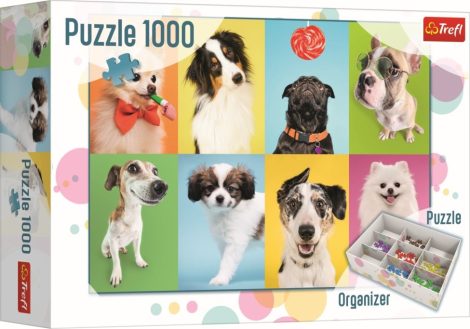 Kutyák kollázs 1000 db-os pullze + puzzlerendező Trefl