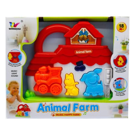 Animal Farm Baby Toy - Állathangos zenélő baba játék - vonatos